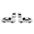 3" 1/64 Scale Die Cast Metal White Ford Mustang GT 2015 ( Full Color Graphics Both Doors)